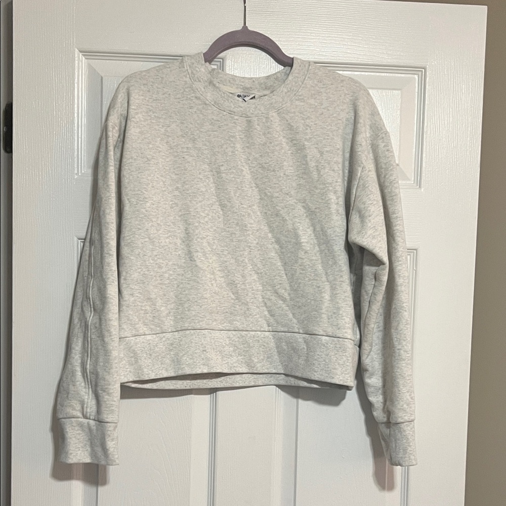 Athleta Light Gray Crewneck sweatshirt
